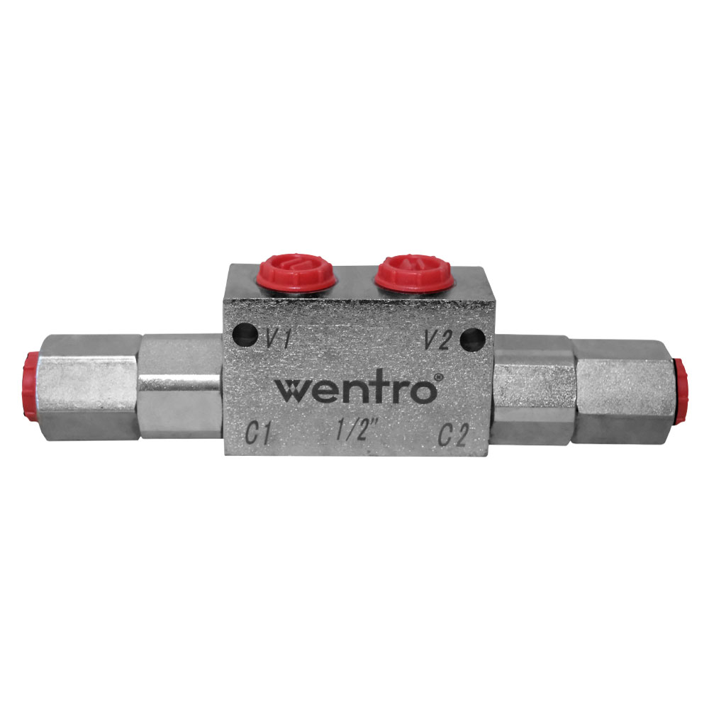 1/2 Twin Locking Valve - With Pressure Breaker